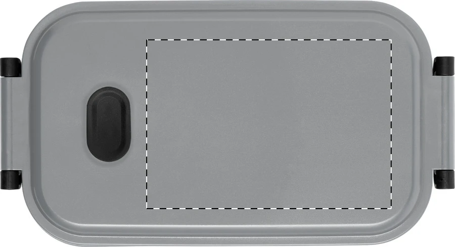 Steamo box na jedlo – grey – tlačová plocha – Horná časť krabice
