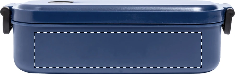 Steamo box na jedlo – dark blue – tlačová plocha – Krabica - predná strana