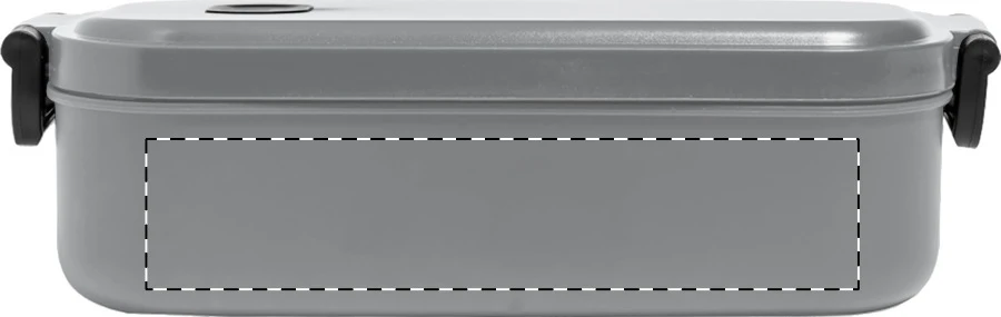 Steamo box na jedlo – grey – tlačová plocha – Krabica - predná strana