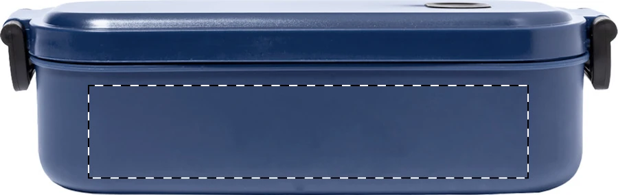 Steamo box na jedlo – dark blue – tlačová plocha – Krabica - zadná strana