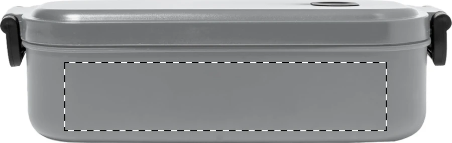 Steamo box na jedlo – grey – tlačová plocha – Krabica - zadná strana