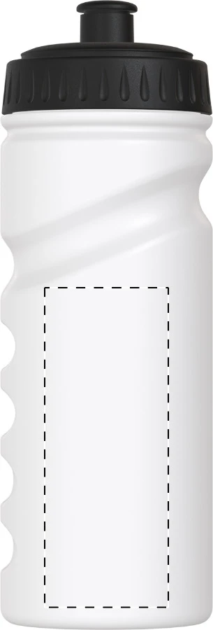 Reskin športová fľaša RPE – white – tlačová plocha – Ľavá strana