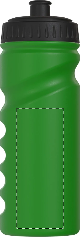 Reskin športová fľaša RPE – green – tlačová plocha – Ľavá strana