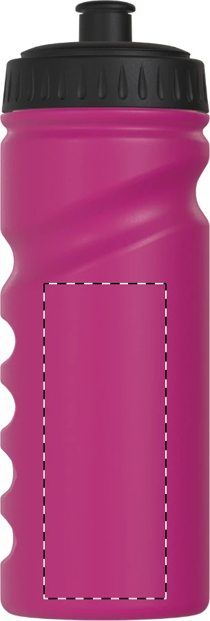 Reskin športová fľaša RPE – pink – tlačová plocha – Ľavá strana