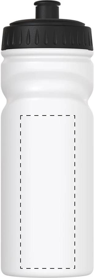 Reskin športová fľaša RPE – white – tlačová plocha – Stred