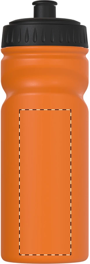 Reskin športová fľaša RPE – orange – tlačová plocha – Stred