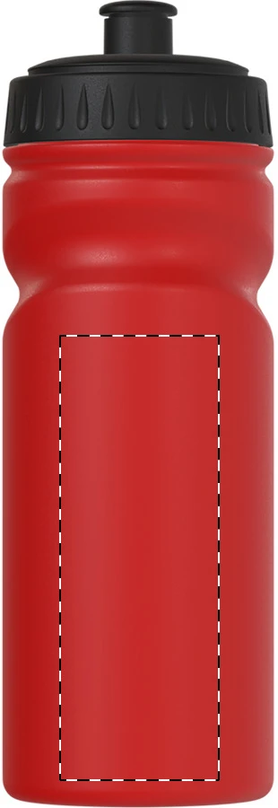 Reskin športová fľaša RPE – red – tlačová plocha – Stred