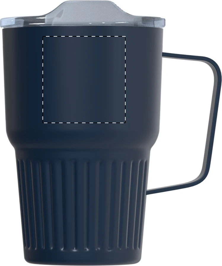 Streaky Grab termo hrnček – dark blue – tlačová plocha – Pravák