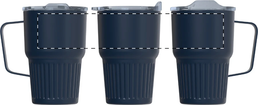 Streaky Grab termo hrnček – dark blue – tlačová plocha – Obal