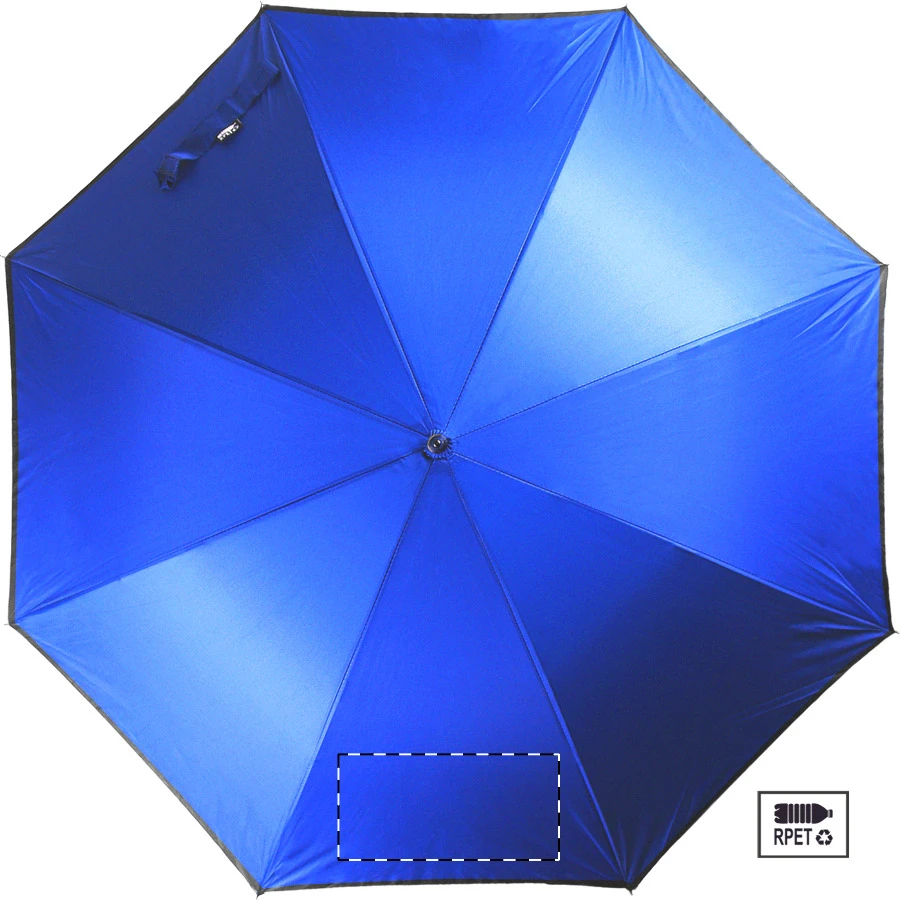 Thunder Max reflexné RPET dáždnik – light blue – tlačová plocha – Panel 4