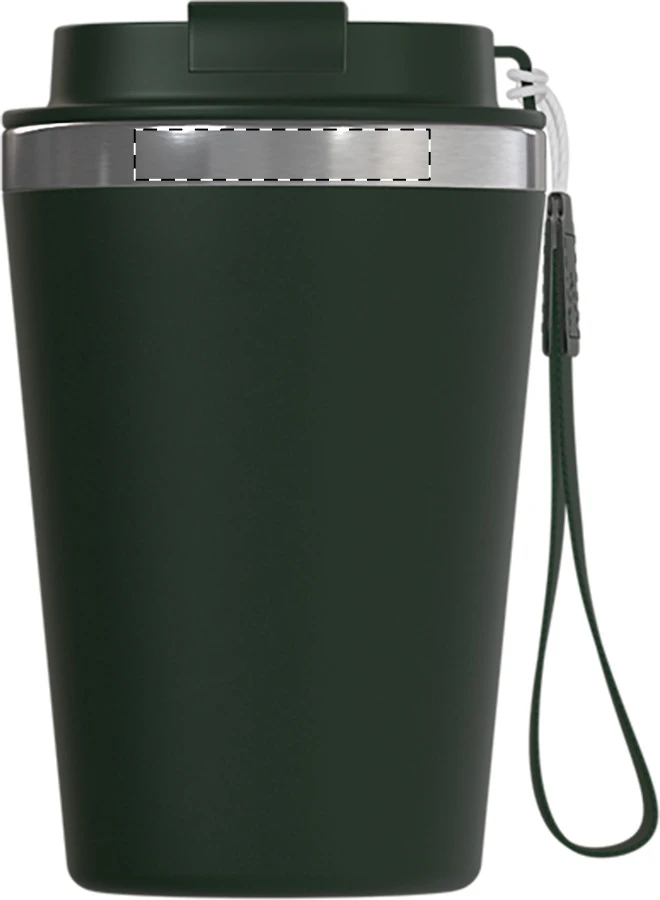 Manabi termo hrnček – green – tlačová plocha – Kovový štítok
