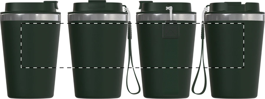 Manabi termo hrnček – green – tlačová plocha – Celoplošná potlač – rotačná sieťotlač