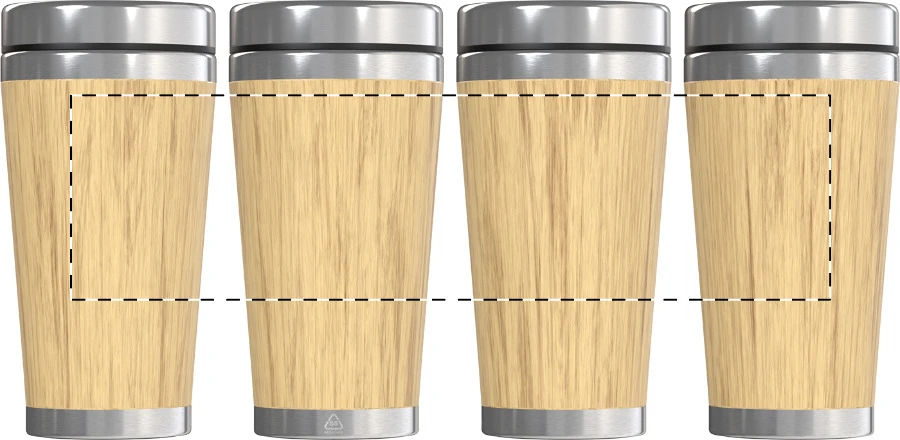 Tooka termo hrnček – natural – tlačová plocha – Celoplošná potlač – rotačná sieťotlač