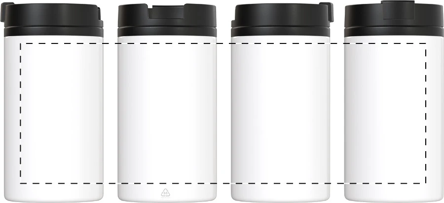 Cansy termo hrnček – white – tlačová plocha – Obal