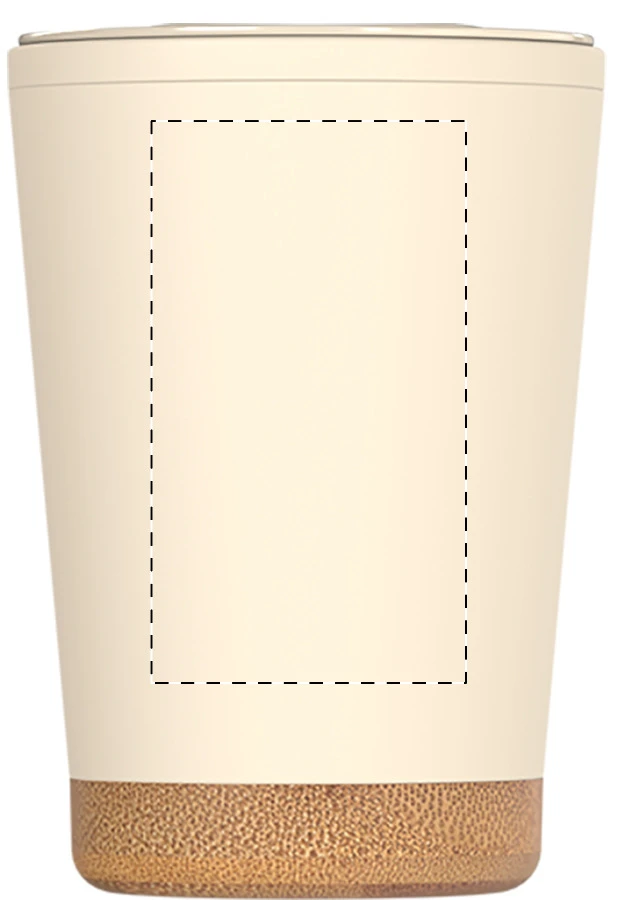 Dellio termo hrnček – natural – tlačová plocha – Predná strana