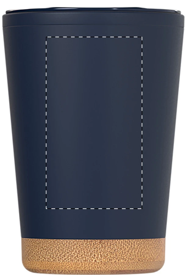 Dellio termo hrnček – dark blue – tlačová plocha – Predná strana