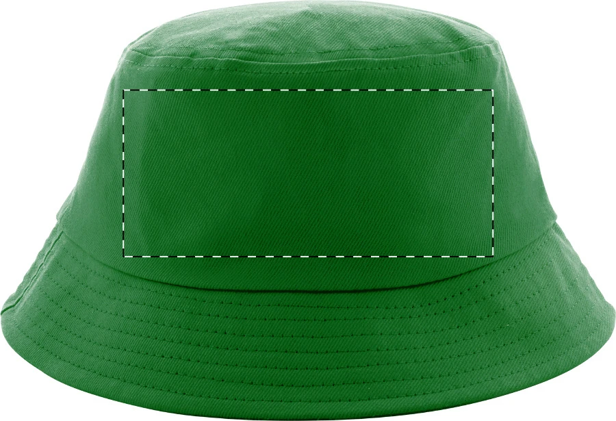 Bobber klobúk – green – tlačová plocha – Zadná strana