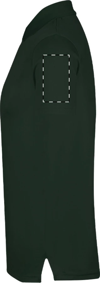 GI64800 polokošeľa pique - Gildan – dark green – tlačová plocha – Ľavý rukáv