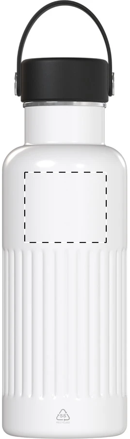 Streaky Go izolovaná fľaša – white – tlačová plocha – Predná strana