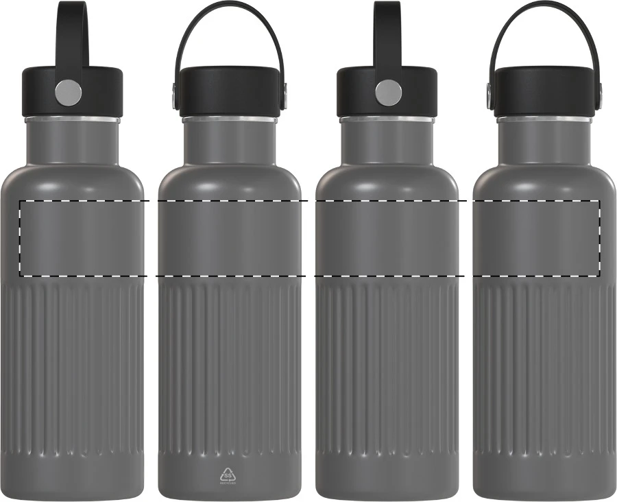 Streaky Go izolovaná fľaša – dark grey – tlačová plocha – Obal