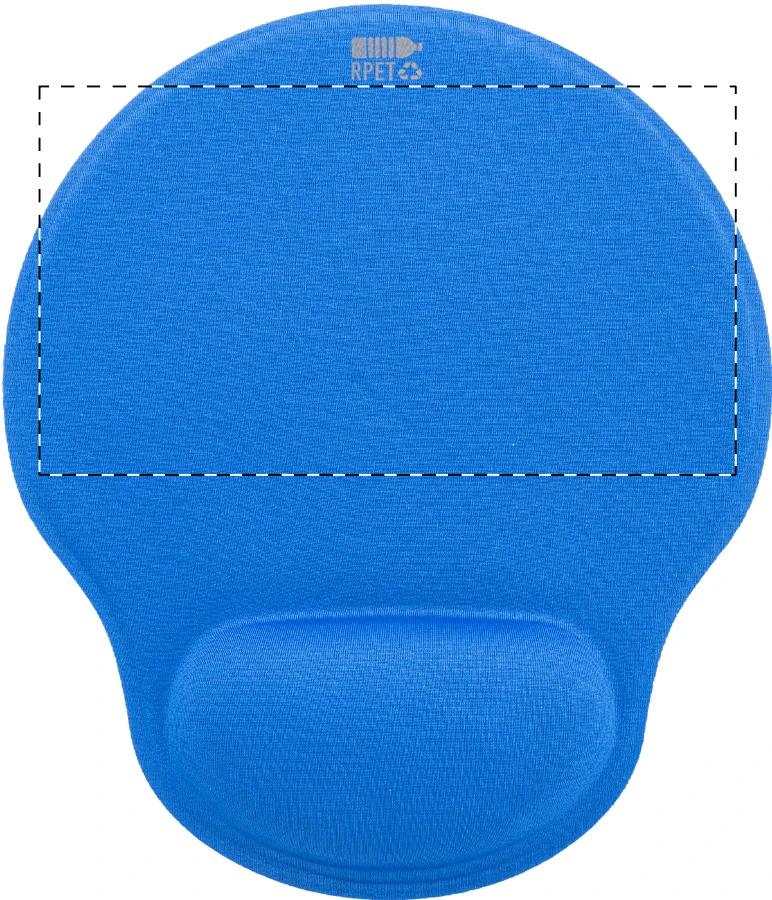 Wrest RPET podložka pod myš – blue – tlačová plocha – Predná strana