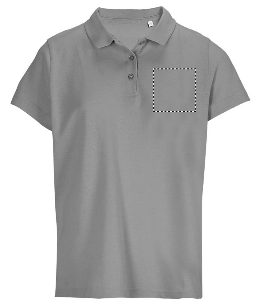 PULSE W OMEN POLO PULSE WOMEN - Sol's – aqua – tlačová plocha – Hruď