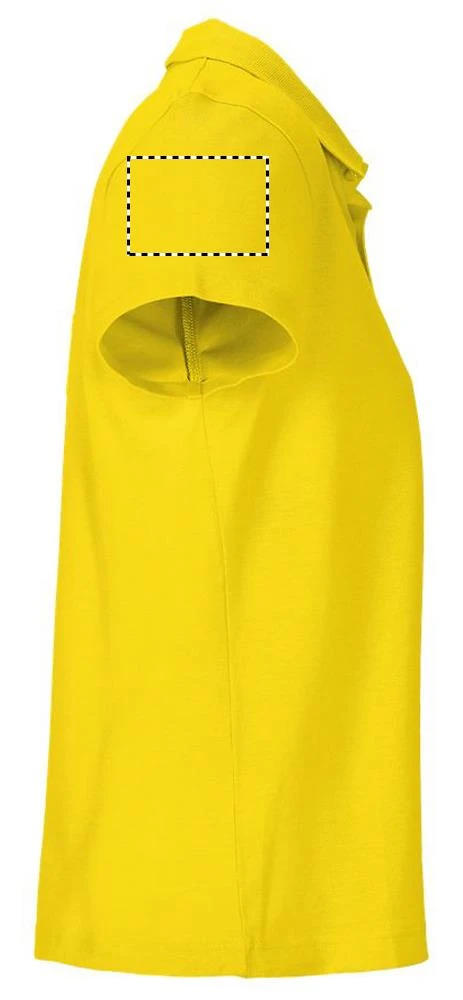 PULSE W OMEN POLO PULSE WOMEN - Sol's – aqua – tlačová plocha – Pravý rukáv
