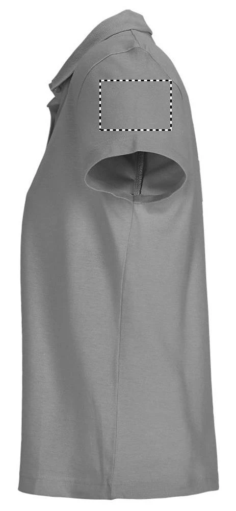 PULSE W OMEN POLO PULSE WOMEN - Sol's – aqua – tlačová plocha – Ľavý rukáv