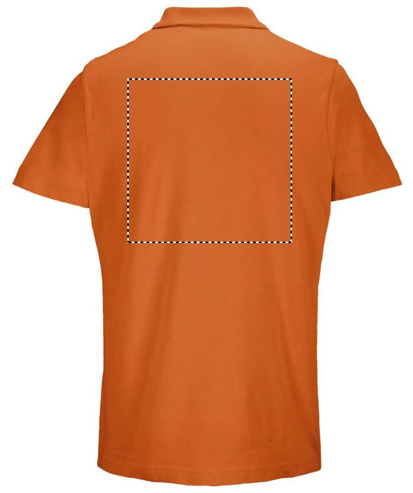 PULSE UNISEX POLO PULSE - Sol's – tlačová plocha – Zadná strana