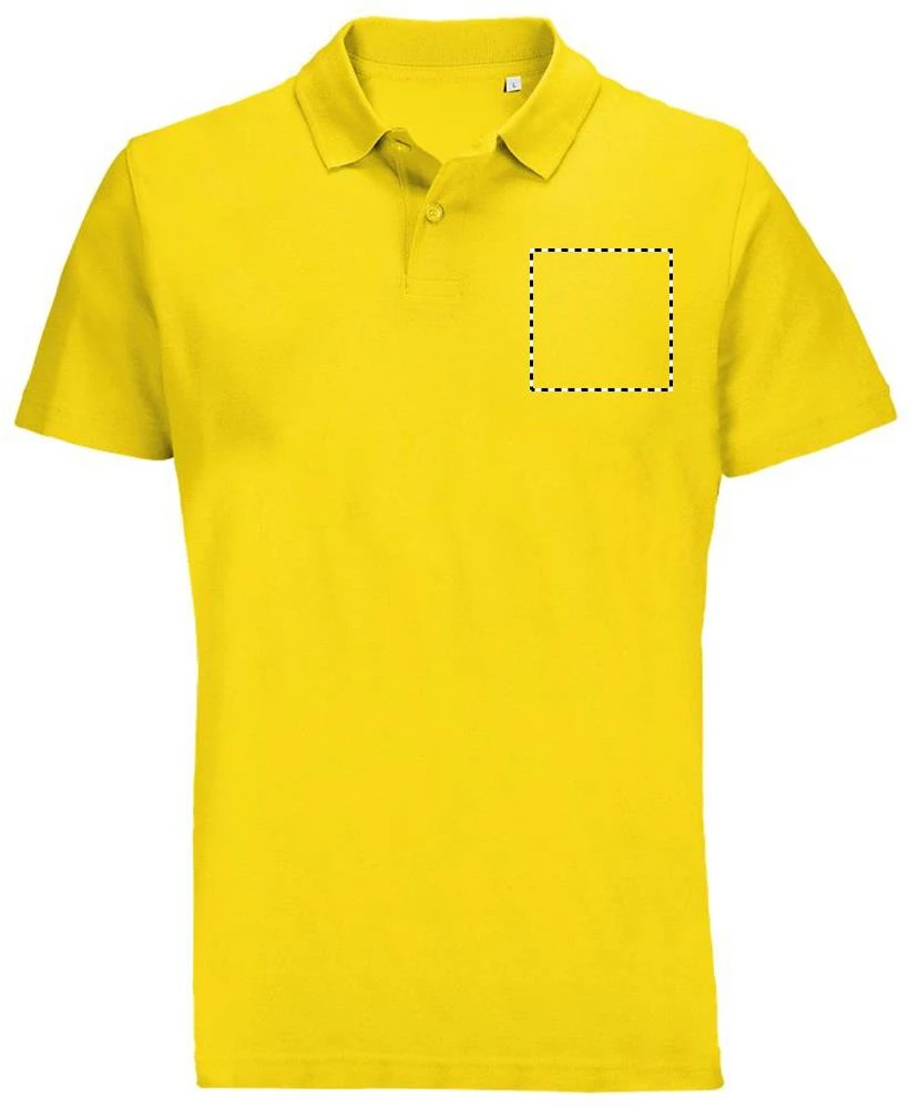 PULSE UNISEX POLO PULSE - Sol's – tlačová plocha – Hruď