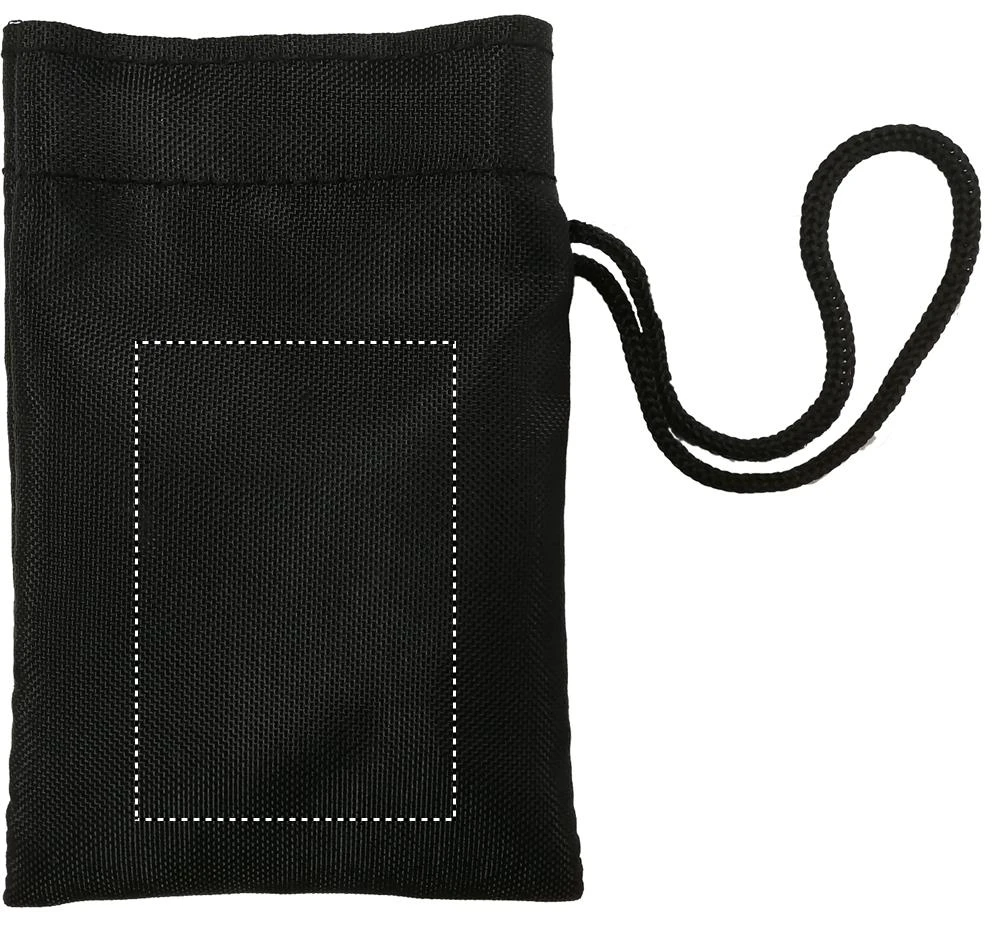 Kempingová sada príborov – černá – tlačová plocha – POUCH FRONT