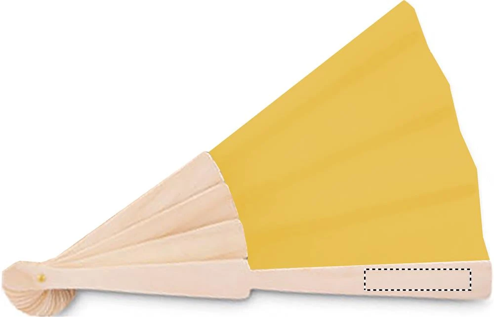 Vejár z dreva – žlutá – tlačová plocha – FRONT B