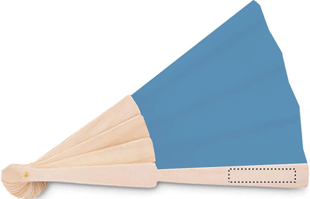 Vejár z dreva – královská modř – tlačová plocha – FRONT B