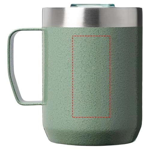 236 ml turistický hrnček Stanley Everyday - Stanley 1913® – lesní zelená – tlačová plocha – Zadná strana