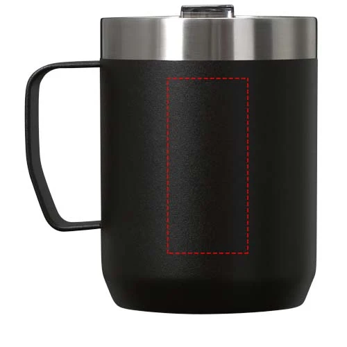 236 ml turistický hrnček Stanley Everyday - Stanley 1913® – černá – tlačová plocha – Zadná strana