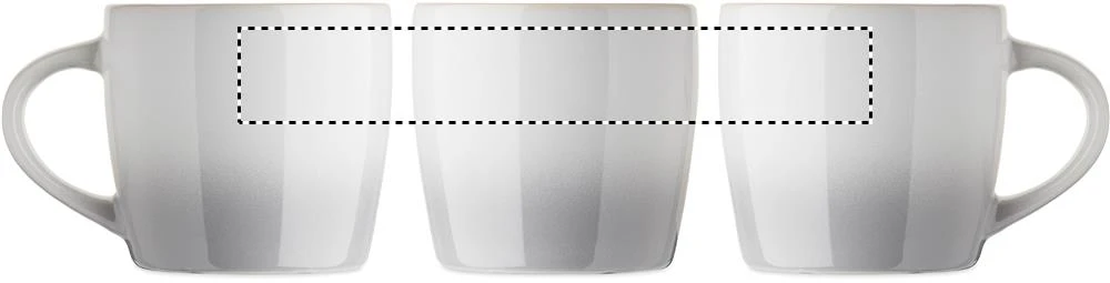 Keramický hrnček 300 ml PEZE – bílá – tlačová plocha – MUG TC