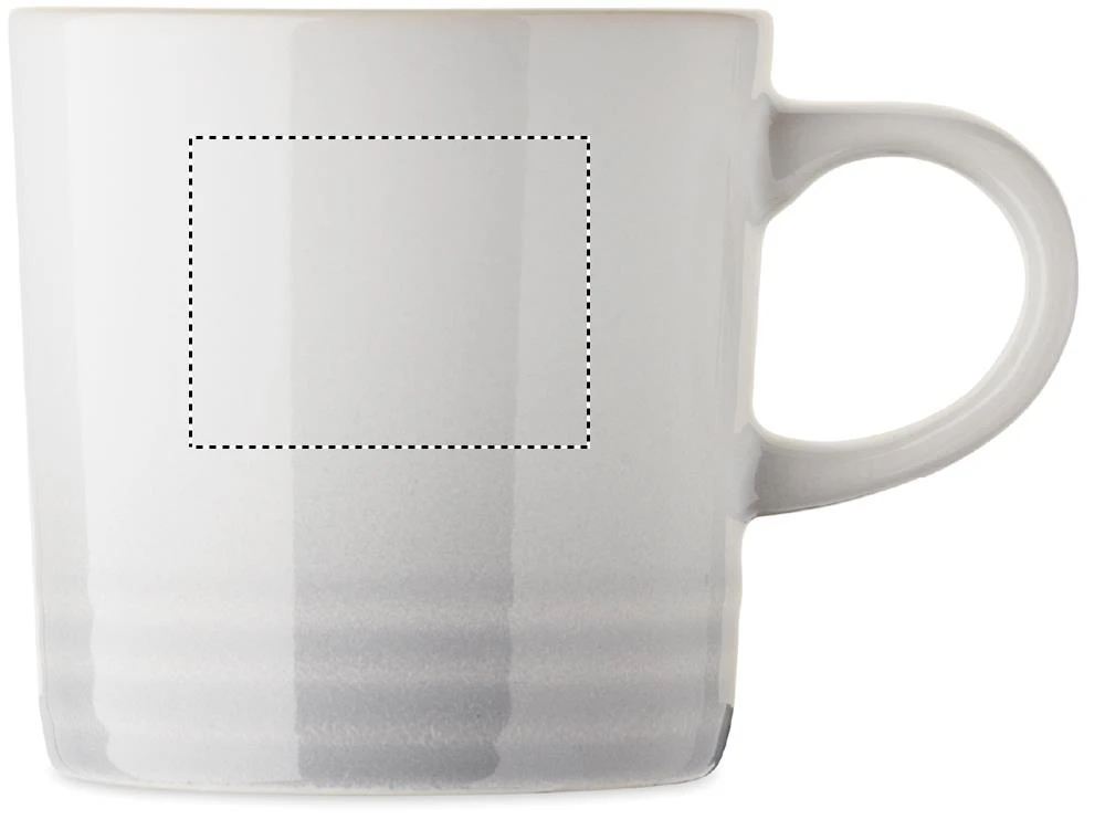 Keramický hrnček 290 ml OROT – bílá – tlačová plocha – Pre pravákov