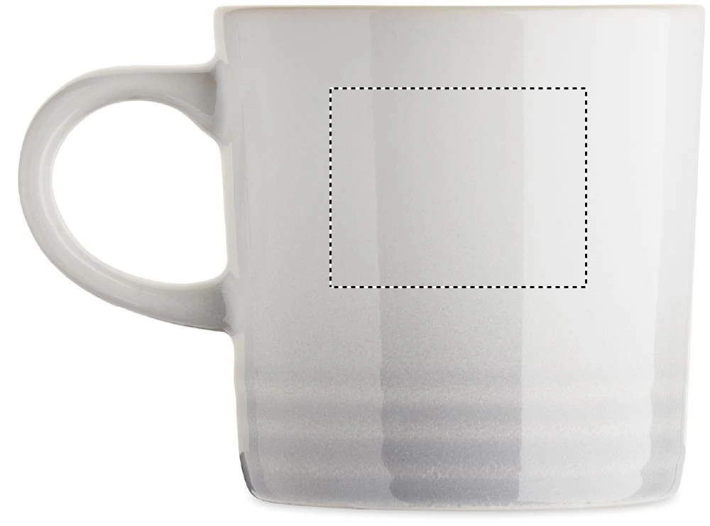 Keramický hrnček 290 ml OROT – bílá – tlačová plocha – Pre ľavákov