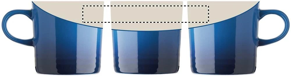 Keramický hrnček 290 ml OROT – modrá – tlačová plocha – INSIDE TC