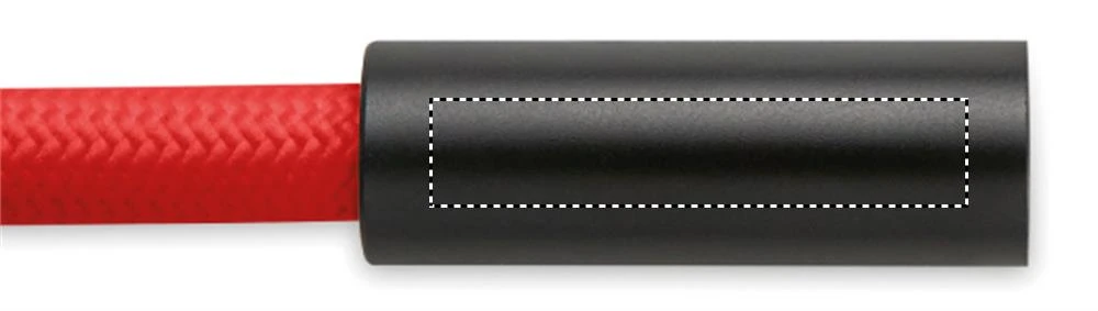 Nabíjací a dátový kábel 60W COCHARGE – červená – tlačová plocha – TUBE 1