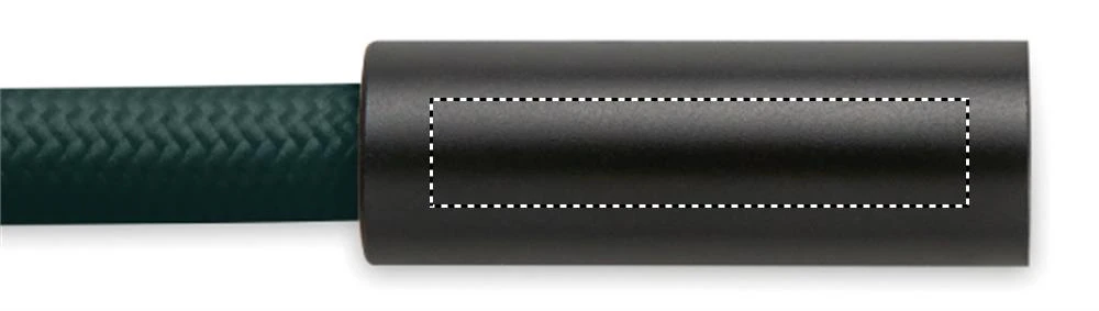 Nabíjací a dátový kábel 60W COCHARGE – tmavě zelená – tlačová plocha – TUBE 2