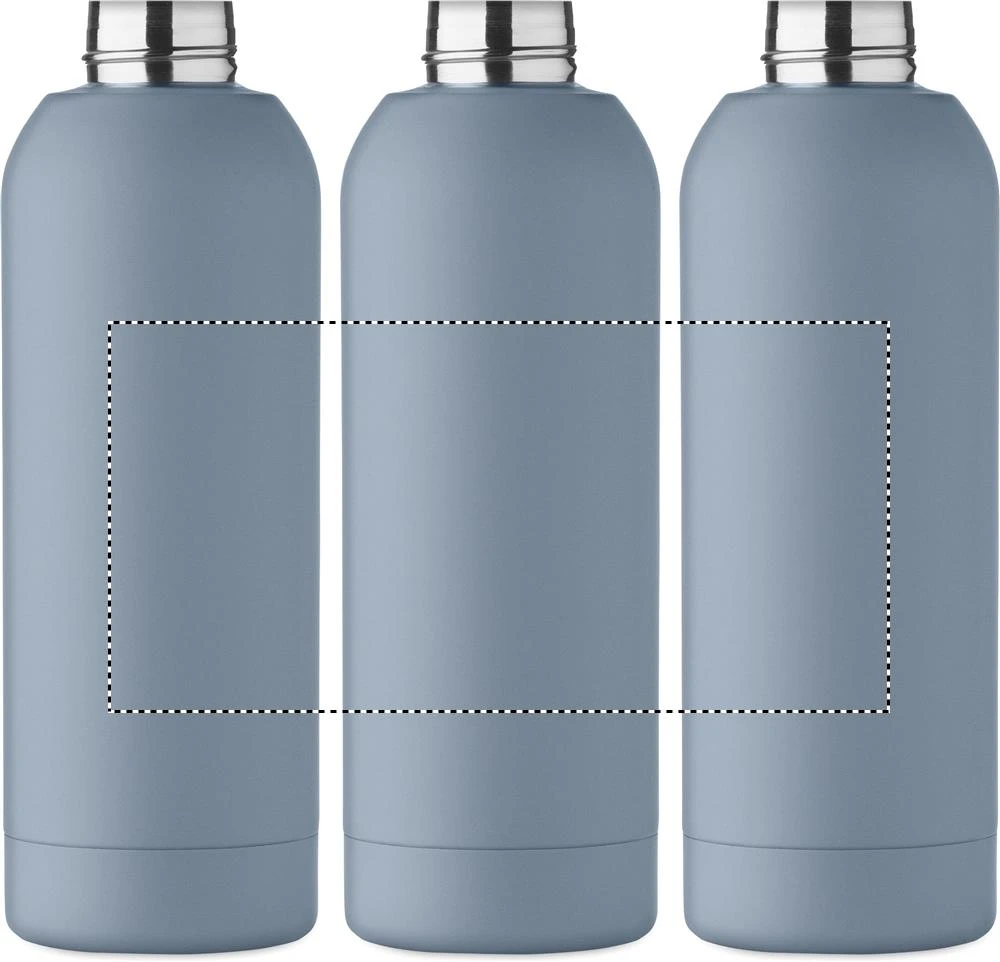 Jednostenná fľaša 700 ml GEISER – petrolejová – tlačová plocha – Dookola (rotačná sieťotlač)