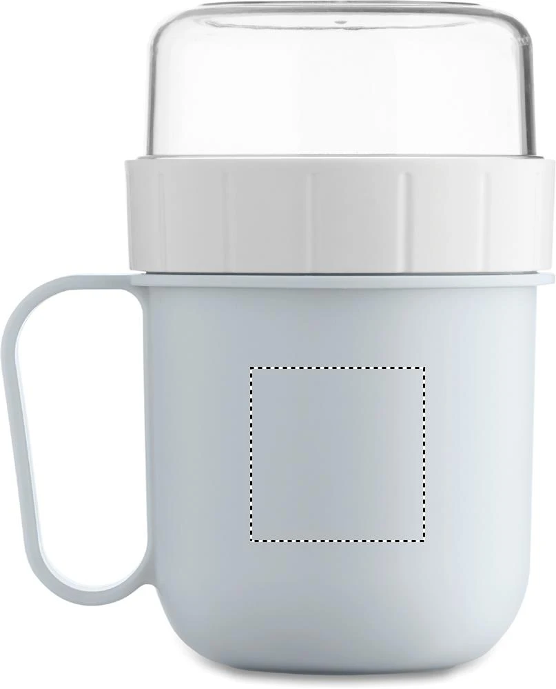 Hrnček na cesty z PP 450 ml CUP ON GO – dětská modrá – tlačová plocha – Pre ľavákov
