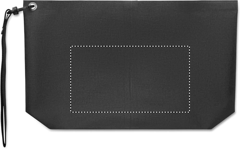 Vodotesná taška na dokumenty BRENNA POUCH – černá – tlačová plocha – Zadná strana