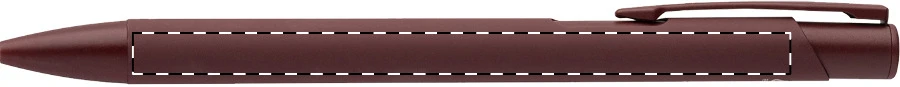 Connel guličkové pero – burgundy – tlačová plocha – Na telo - pre praváka