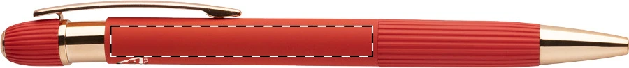 Rozubi guličkové pero – red – tlačová plocha – Na telo - pre ľaváka