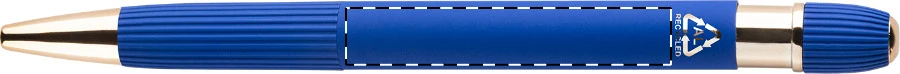 Rozubi guličkové pero – blue – tlačová plocha – Na telo - opačná strana klipu