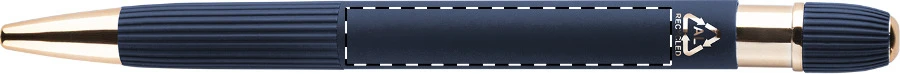 Rozubi guličkové pero – dark blue – tlačová plocha – Na telo - opačná strana klipu