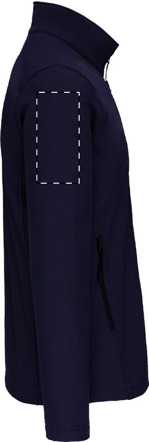 KA401 3-vrstvová softshellová bunda - Kariban – dark blue – tlačová plocha – Pravý rukáv