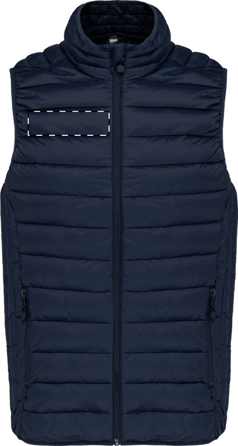 KA6113 zateplená vesta - Kariban – dark blue – tlačová plocha – Pravá hruď